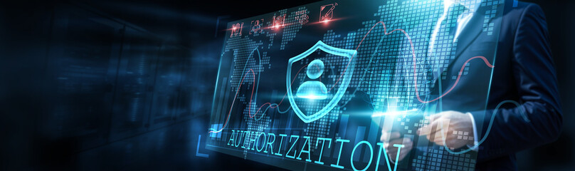 Authorization specialist meticulously analyzes access patterns, visualizing user behavior with intricate graphs and comprehending authorization volume with exponential growth charts, security.