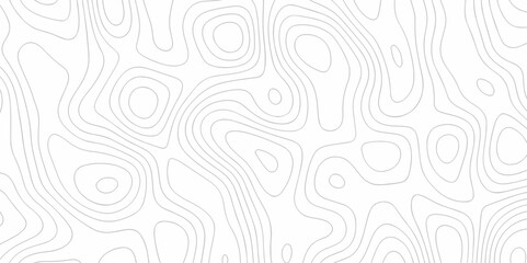 White paper wave carve relief topographic contours map background. line topo seamless topographic geography map grid abstract sublet pattern.