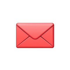 Mail icon featuring an envelope with a message isolated on a white background
