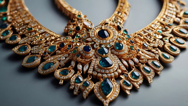Indian jewelry, modern interpretation, minimalist style, clean lines, geometric shapes, vibrant colors, abstract elements, perfect for Traditional Indian jewelry