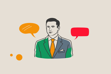 concept of teamwork in generating ideas, Two business people climbing the stairs to the light bulb. Generate unique business ideas and approaches. flat vector illustration on white background.