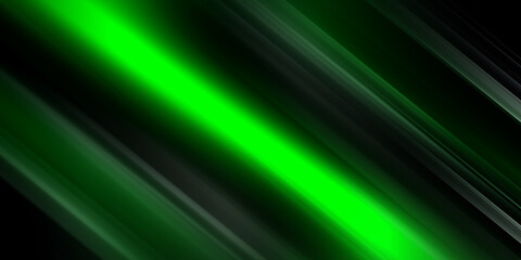 Abstract green banner background with diagonal stripes