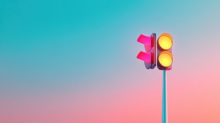 A unique design of a traffic light, incorporating sustainable features or artistic elements.