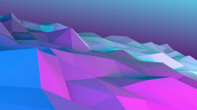 Abstract colour background with triangles