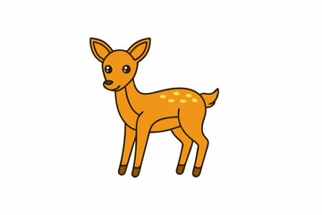 red deer with background