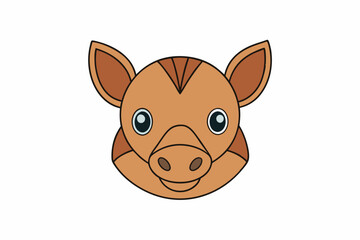 cartoon illustration of a giraffe