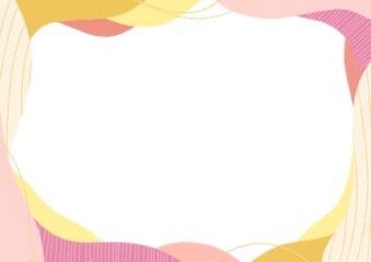 water wave shape ,line graphic pattern, illustration background template, pink and yellow art wallpaper