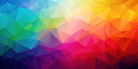Obraz premium Abstract colorful geometric polygonal background with gradient triangles reflected, reflected, triangles, backdrop, colorful, shapes, illustration, wallpaper, background, backdrop, digital
