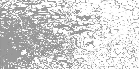 Shabby grey rectangular background with a shabby, grunge effect. The rough surface imitates the texture of ice and snow, adding a vintage, eroded look to any winter design. Vector illustration.