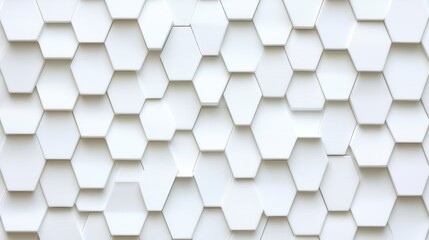 Abstract White Hexagon Pattern Background