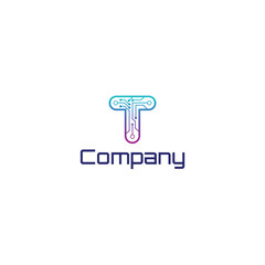 Letter T Technology, Tech Logo Design Template