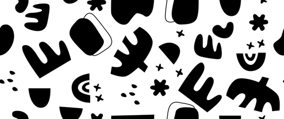 Vector seamless background. Minimalistic abstract pattern. Modern print on a light background. Ideal for textile design, screensavers, covers, cards, invitations and posters.