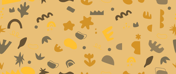 Vector seamless background. Minimalistic abstract pattern. Modern print on a light background. Ideal for textile design, screensavers, covers, cards, invitations and posters.