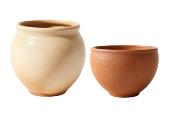 clay pot isolated on without background