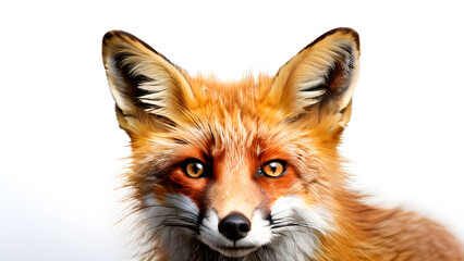 Obraz premium red fox isolated on white