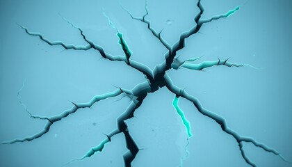 Shattered ice with faint glowing green accents for mobile customization