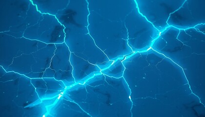 Brittle ice fracturing with glowing cracks for desktop customization