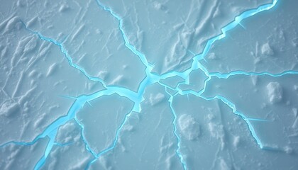 Obraz premium Shattered ice glowing faintly for desktop backgrounds