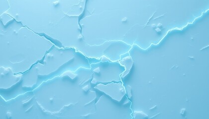 Obraz premium Fractured ice glowing faintly for tablet screens