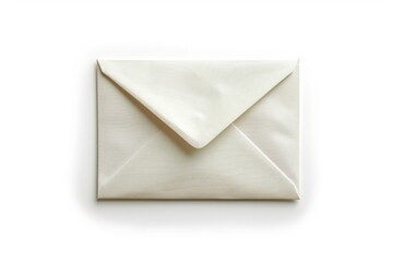 An open envelope containing a white piece of paper