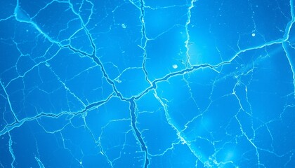 Cold brittle ice fracturing with glowing green cracks for desktop wallpaper