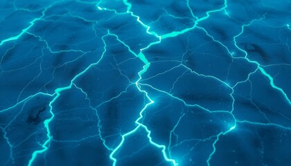 Obraz premium Glowing fractures in sharp icy surface for mobile device customization