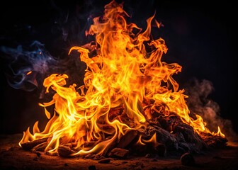 Captivating Transparent Flames Creating a Dynamic Visual Effect for Creative Design Projects