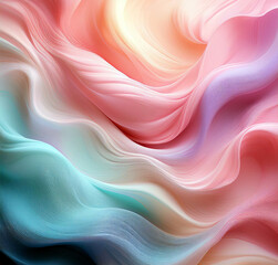 Fototapeta premium Ethereal Flow: A Symphony of Soft Pastels in Motion