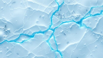 Obraz premium Shattered ice surface glowing in eerie green for mobile screen designs
