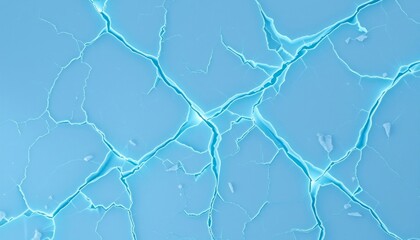 Obraz premium Sharp Icy Cracks with Electric Blue Glow for Mobile Backgrounds