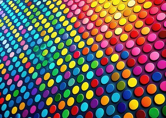 Colorful Ben Day Dots Pattern in Vibrant Shades for Creative Design and Artistic Backgrounds