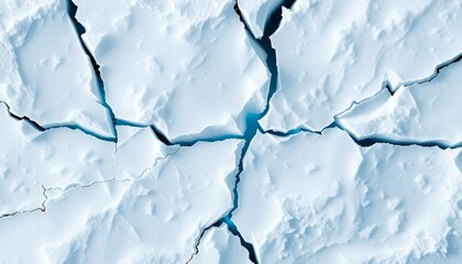 Obraz premium Fractured Ice Surface with Subtle Glow for Desktop Customization