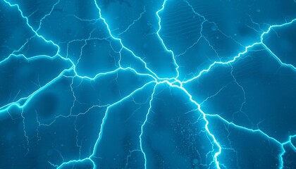Obraz premium Cold, Jagged Ice with Electric Glow for Smartphone Wallpaper