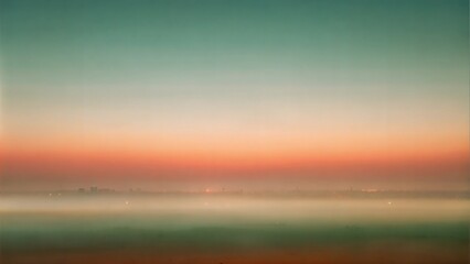 Fototapeta premium Distant Horizon with Soft Focus and Haze