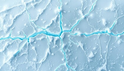 Obraz premium Shattered ice with luminous accents for mobile backgrounds