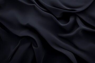 Obraz premium Sleek Deep Black Fabric Background