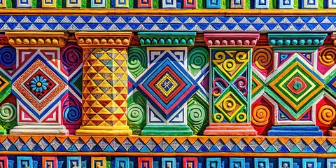 Elegant Greek Patterns in Vibrant Colors for Decorative and Artistic Design Inspirations