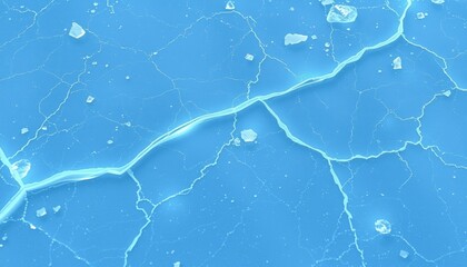 Naklejka premium Icy Surface with Sharp Fractures