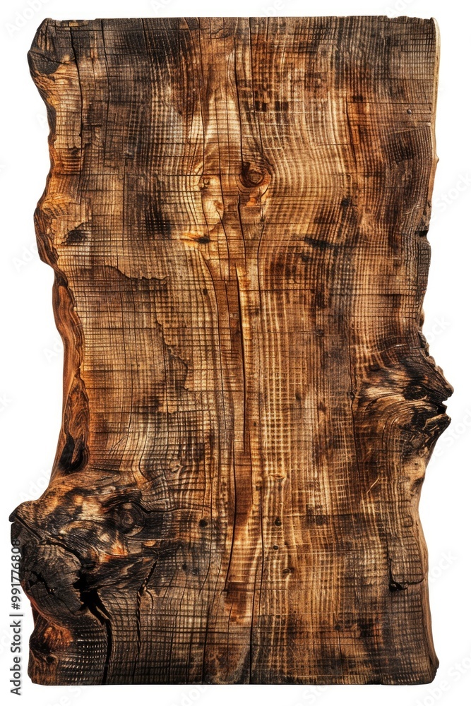 Aufkleber A detailed look at the texture and pattern of wood, ideal for use in design or as a reference