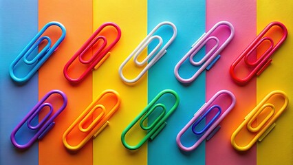 Minimalist Attachment Paper Clip Icon Design for Office and Business Communication Themes