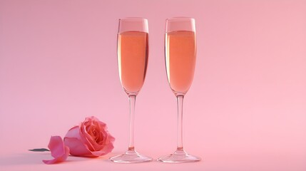 Celebration toast with champagne.
