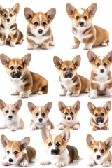 Playful corgi puppies, adorable and energetic