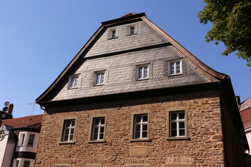 Blick in die Altstadt der Stadt Menden im Sauerland