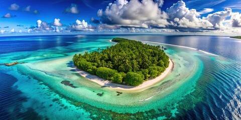 Serene Beauty of Fanning Island: Pristine Beaches, Crystal Clear Waters, and Tropical Paradise Vibes