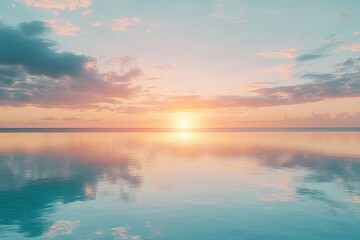 Fototapeta premium Spectacular abstract image of a scenic calm ocean