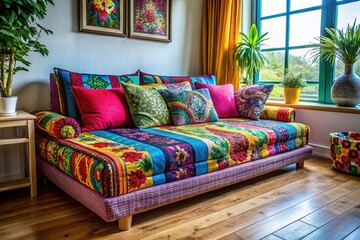 Versatile Bed Sofa Transforming Into a Comfortable Bed for Small Space Living and Relaxation