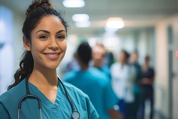 A day in the life of a nurse, from morning routine to hospital duties, dynamic transitions, realistic urban environment, hardworking healthcare professionals