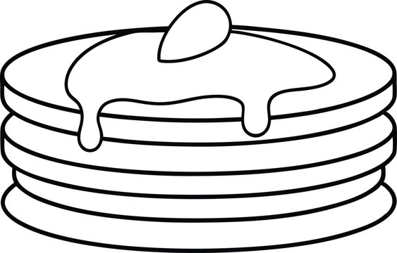 recommend clip art: Delicious Stack of Pancakes with Dripping Syrup Vector Illustration for Kids
                    
