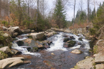 Kleiner Wasserfall im Harz