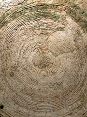 Naklejka premium Ancient Circular brick pattern as a background or texture